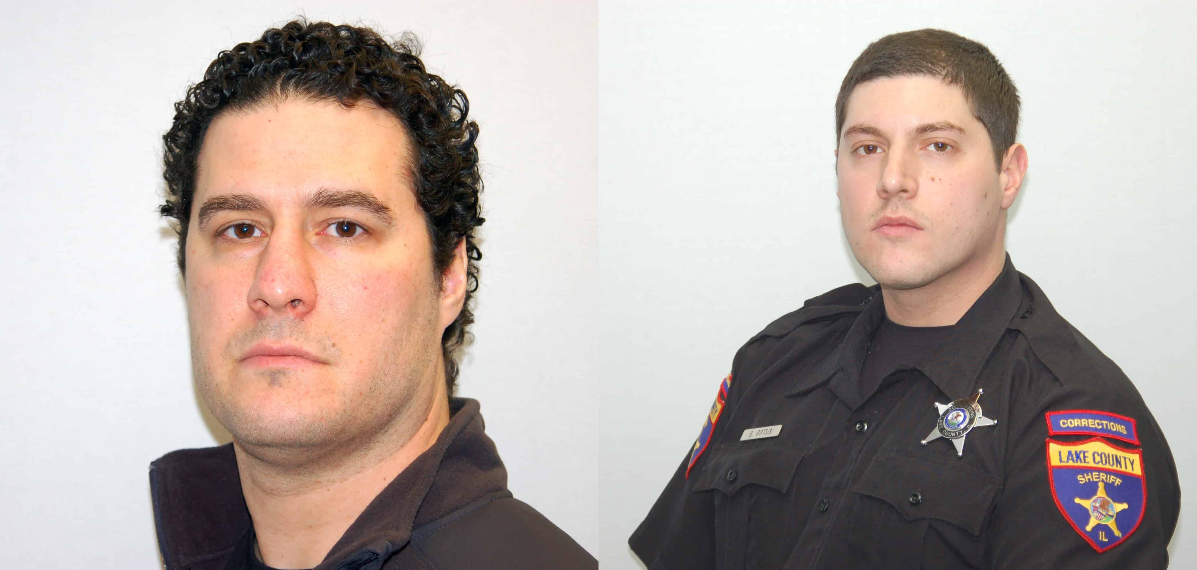 Lake County Corrections Officers John Venetsanakos (left) and George Gotsis (right)