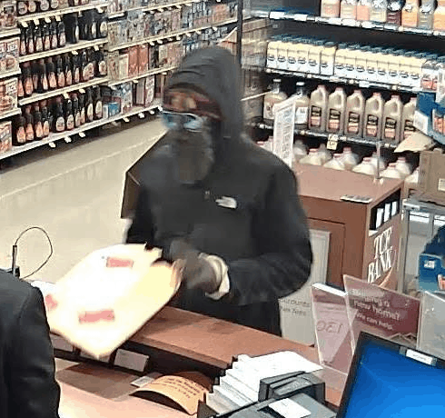 Photo provided by the FBI of the Arlington Heights bank robbery.