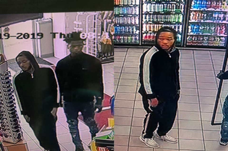 Police searching for two suspects who threatened clerk, robbed gas