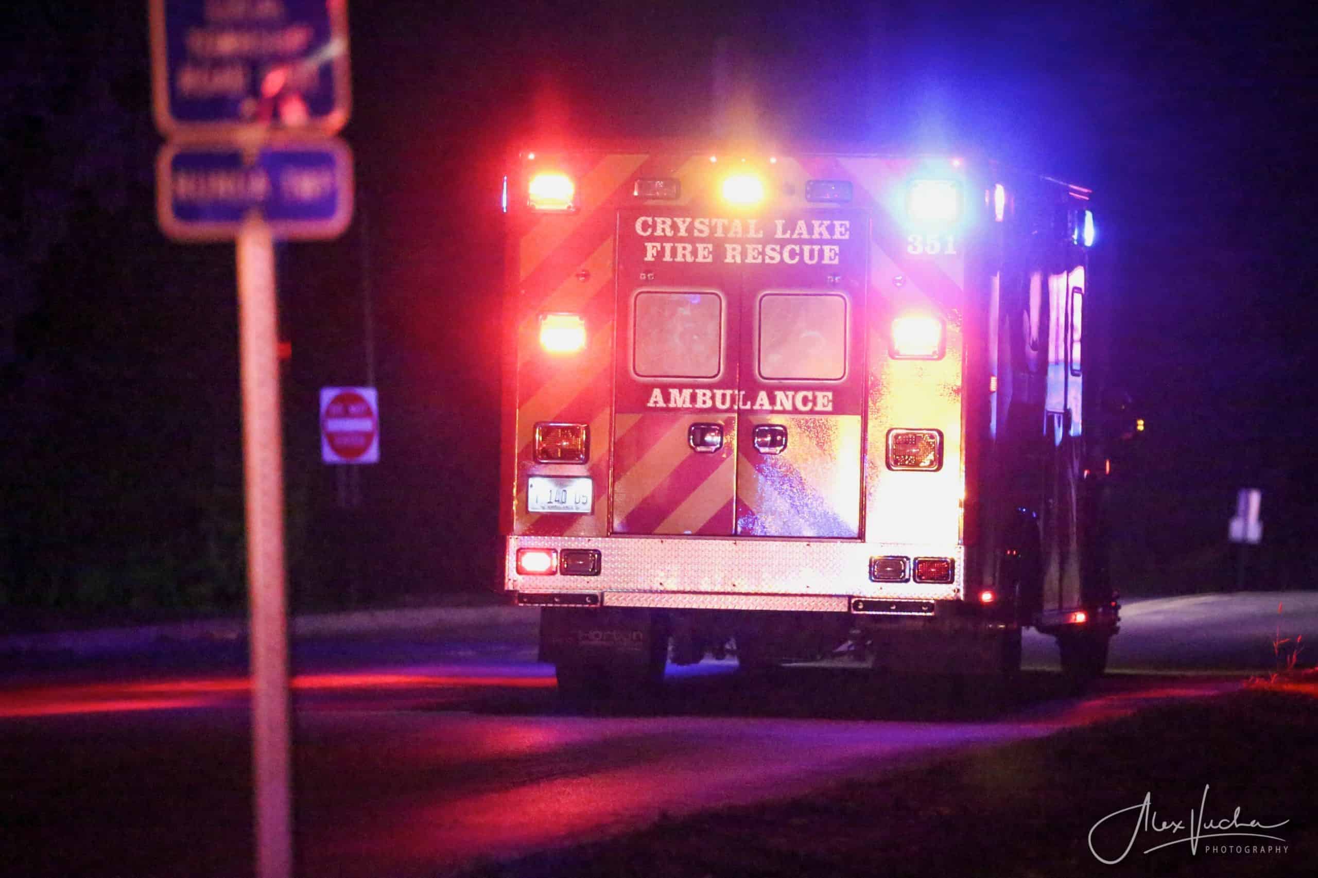 Crystal Lake Fire Rescue Ambulance