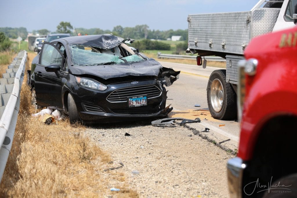 Woodstock man flown to hospital after his vehicle rear-ended truck on ...