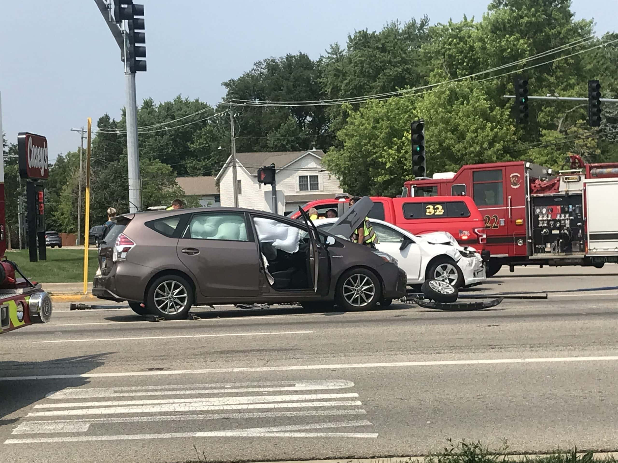 1 trapped in multi-vehicle pileup on Route 12 in Lake Zurich that left ...