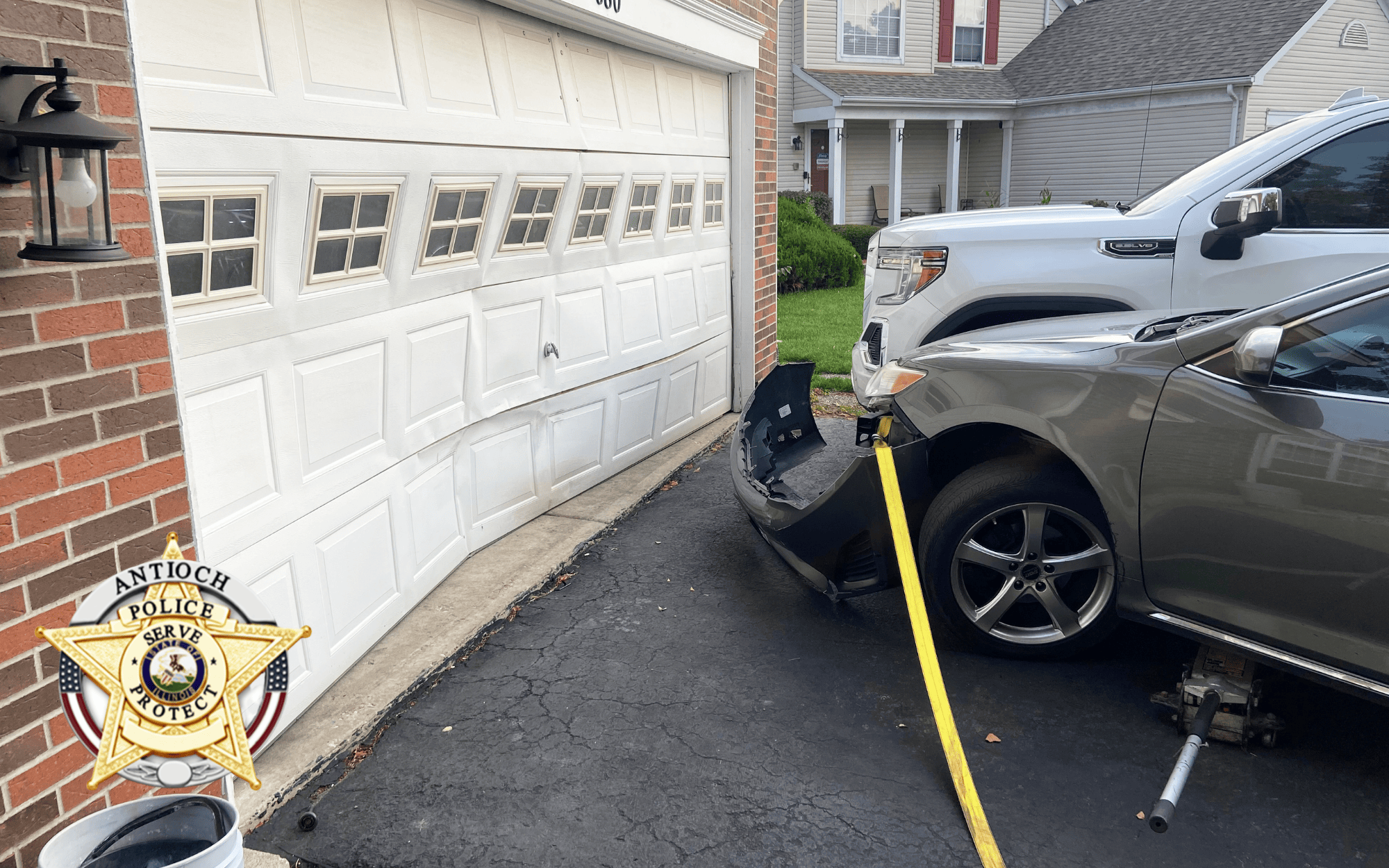 Suspects Attempting To Steal Car Ram Into Garage, Parked Car As Police ...