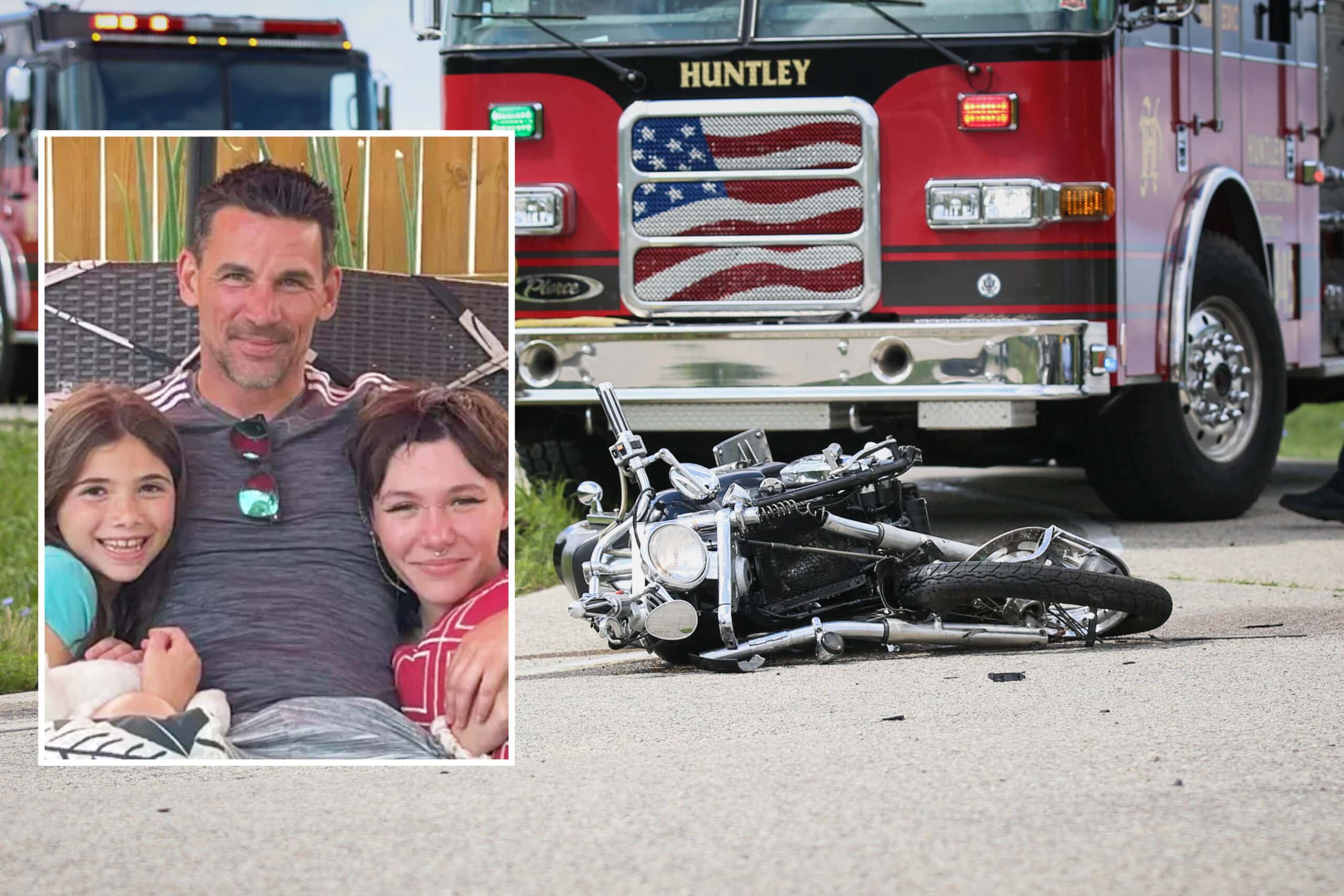 Coroner identifies 41-year-old father who died after being ejected from  motorcycle struck by vehicle near Huntley