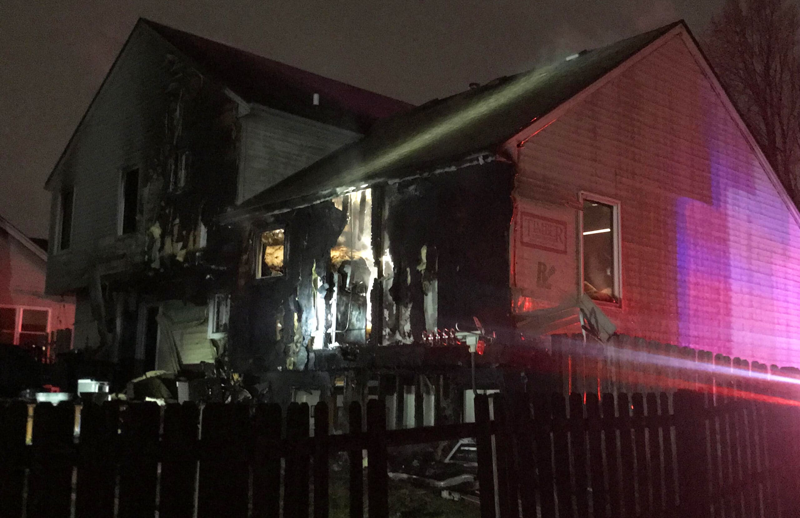 Firefighter injured, residents displaced after heavy flames engulf rear ...