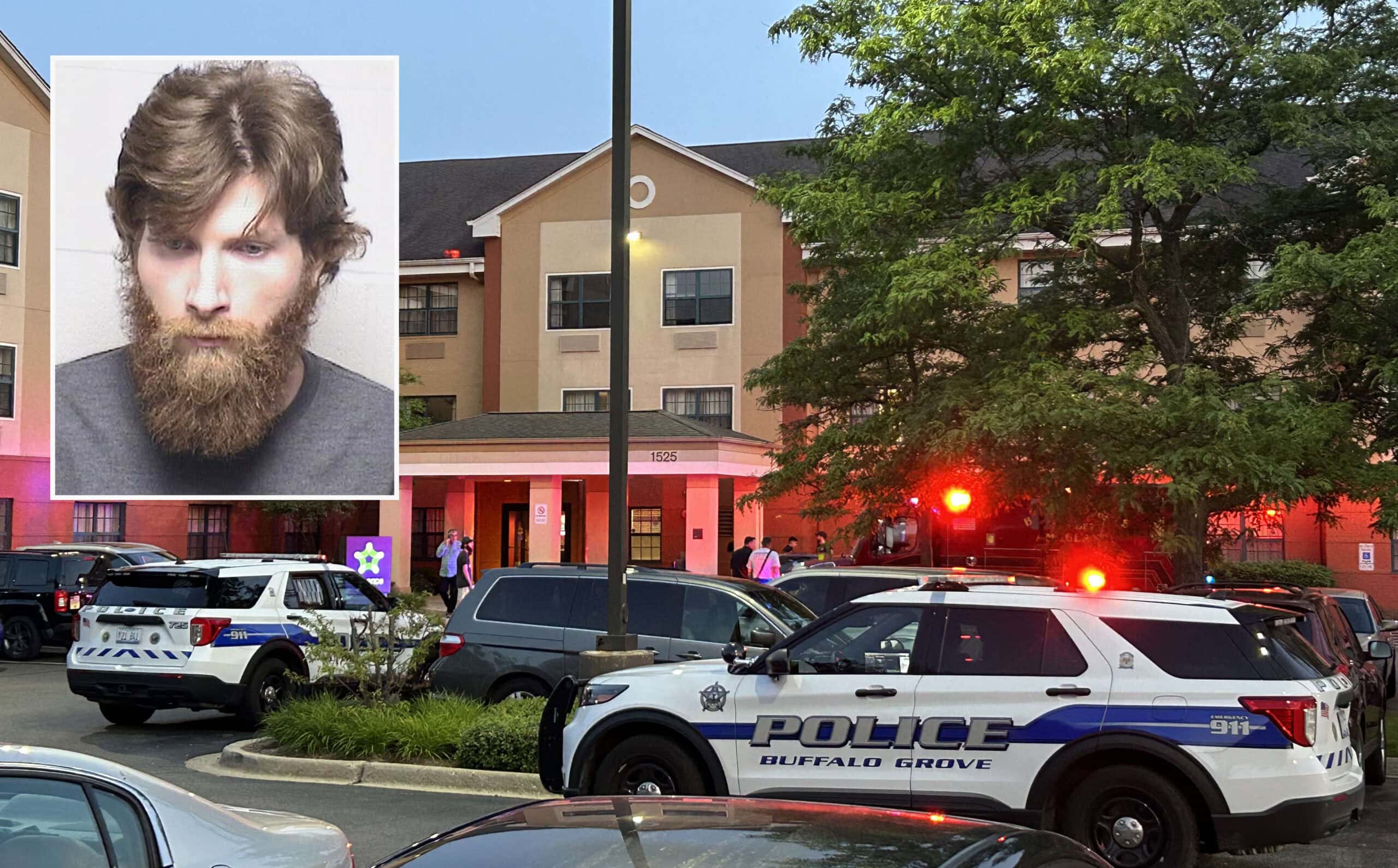 Man arrested for attacking wife at Buffalo Grove hotel after 'man with