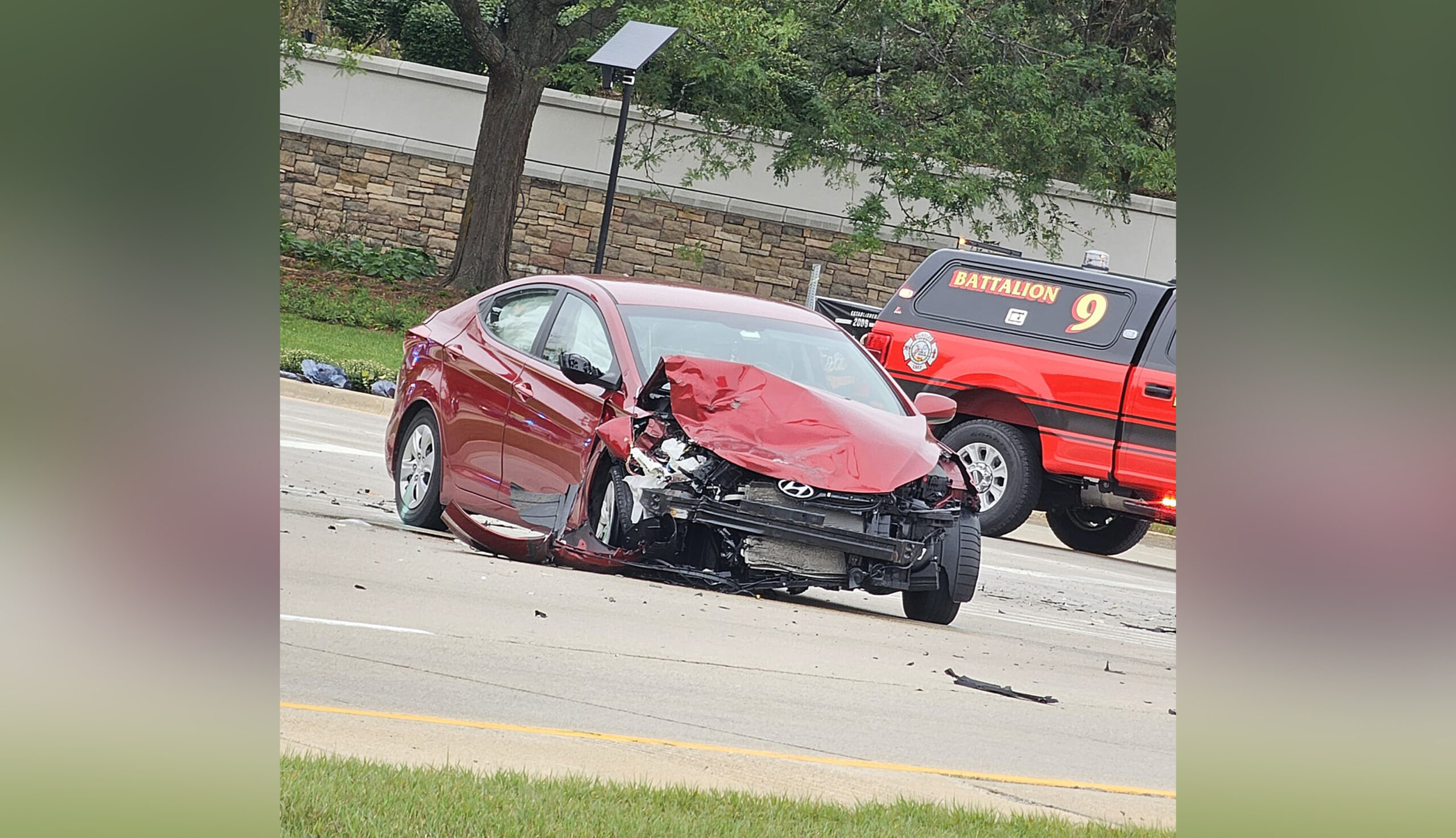 Woman seriously injured flown to hospital after T-bone crash that injured two others in Huntley