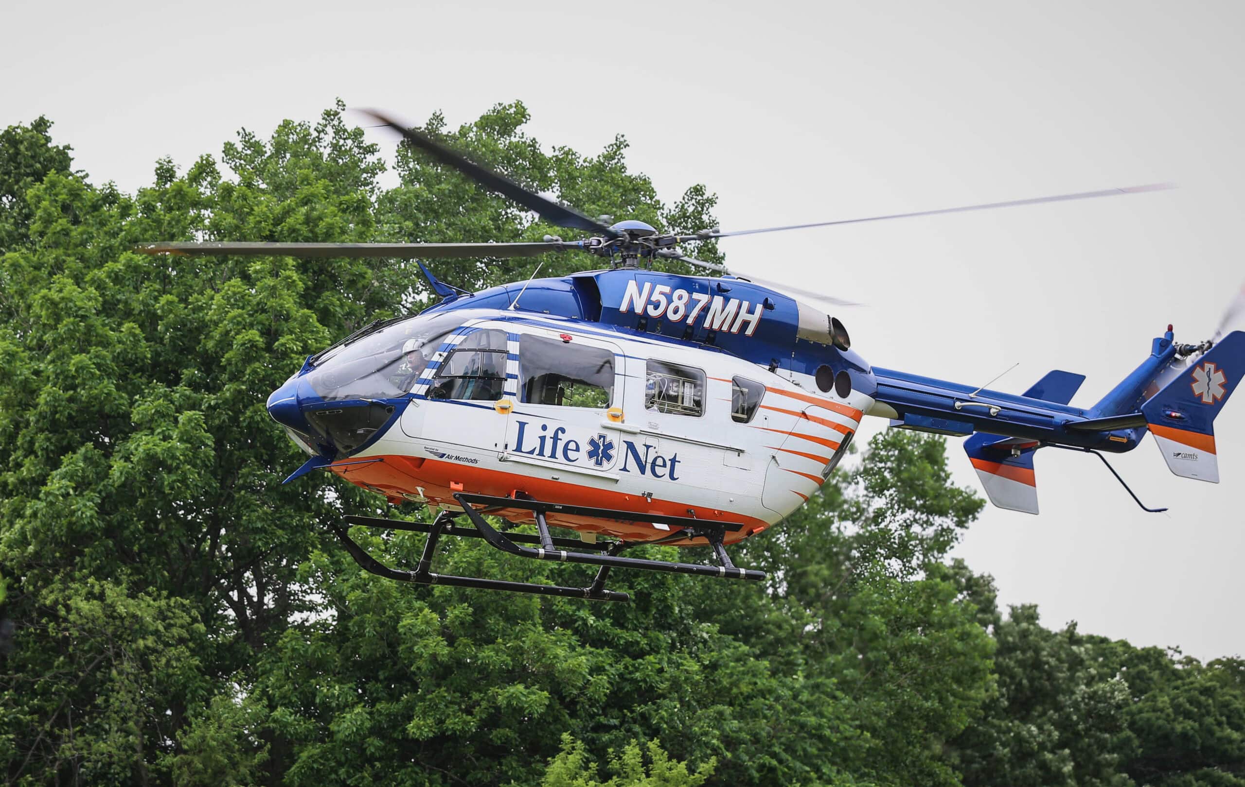 Electric scooter driver was flown to hospital after being seriously injured in an accident in Woodstock